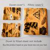 Magical themed icons Bedding Duvet cover sets Duvet covers Pillowcases gifts (1 * Duvet Cover 2 * Pillowcases, without duvet insert)