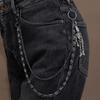 Tide Cool Style Punk Pants Chain Pendant Gun Black Double Layer Personality Chain Waist Chain Fashion Trend Hip Hop Pants Accessories