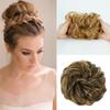 MERISIHAIR Saç Uzatma Elastik Chignon Sentetik Scrunchies Kıvırcık Topuz Saç Kabarık Donut Sahte Saç Postiş Kadınlar için