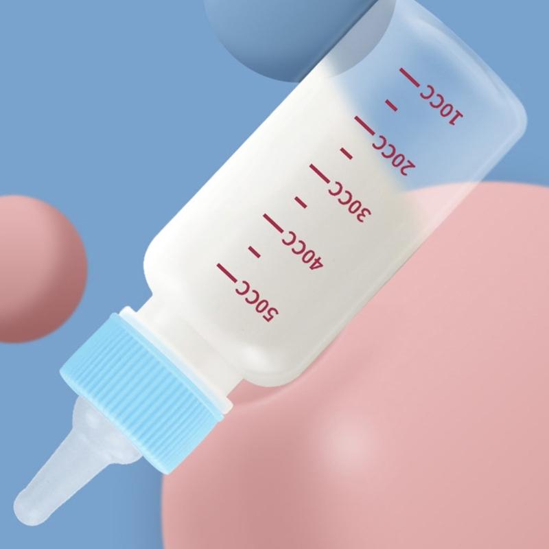 Newborn Cat Feeding Bottle for Pet Nursing Bottle Liquid Feeding Tool for Baby-Dogs Water Milk Hand-Feeder for Kitten
