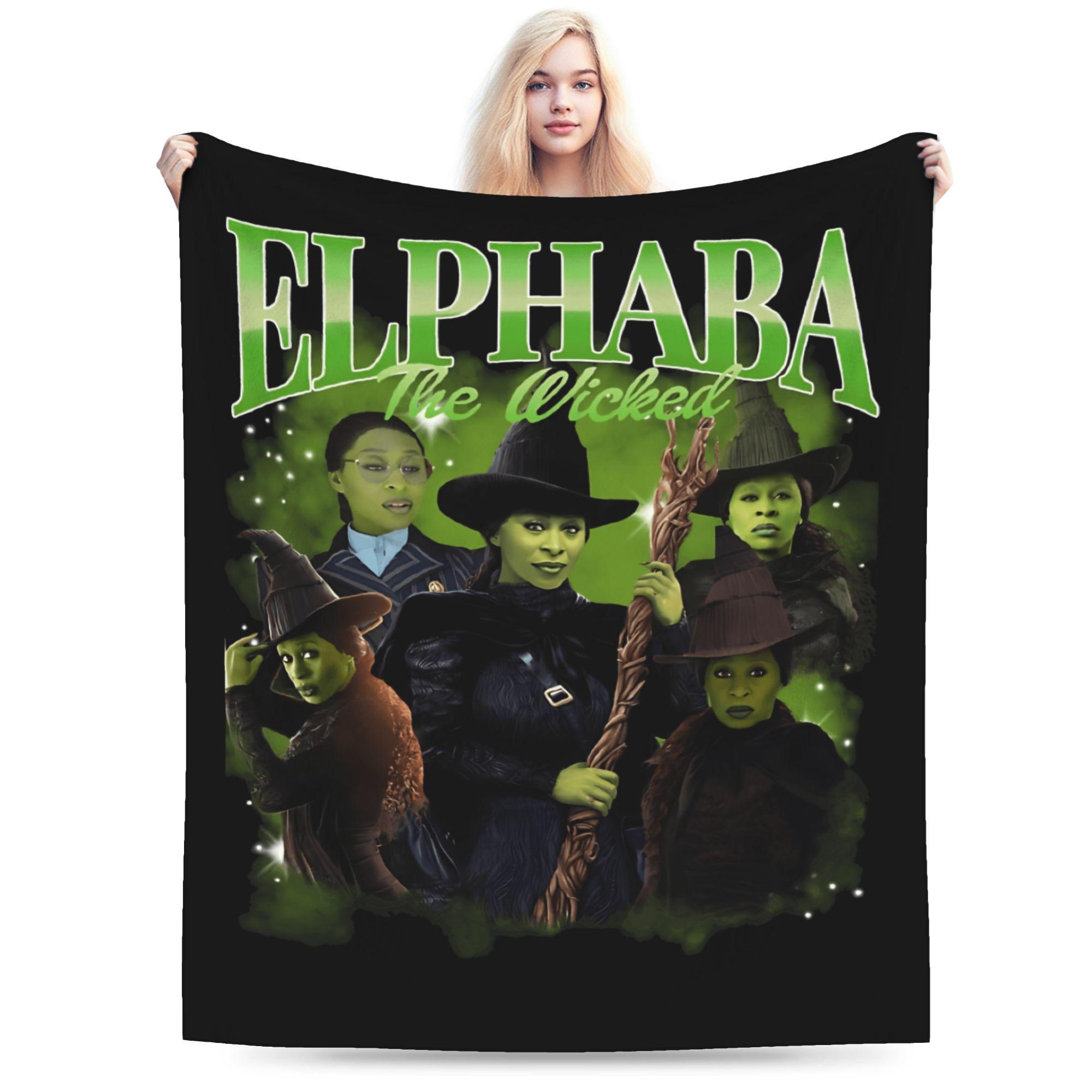 W-Wicked 2 Musical Movie Glinda Blanket Quality Soft Warm  Throw Blanket Winter Kids Couch Chair Print Bedspread 75x90cm