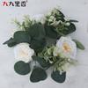 25cm Artificial Eucalyptus Rose Candle Ring Table Centerpiece Wedding Decor Home Styling