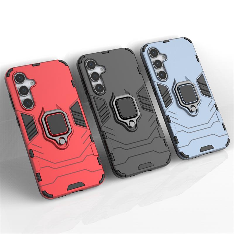 For Samsung S23 FE Case Cover Samsung Galaxy S23 FE Capas PC Shockproof Armor Stand Ring Magnetic Holder Case For Samsung S23 FE