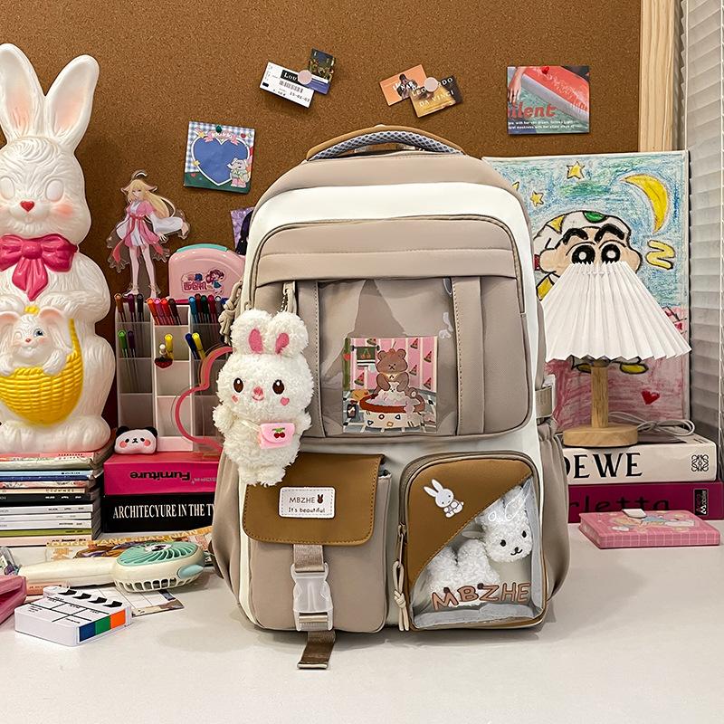 Versatile Large Capacity Computer Backpack  Junior High School Travel Bag Senior High School Backpack