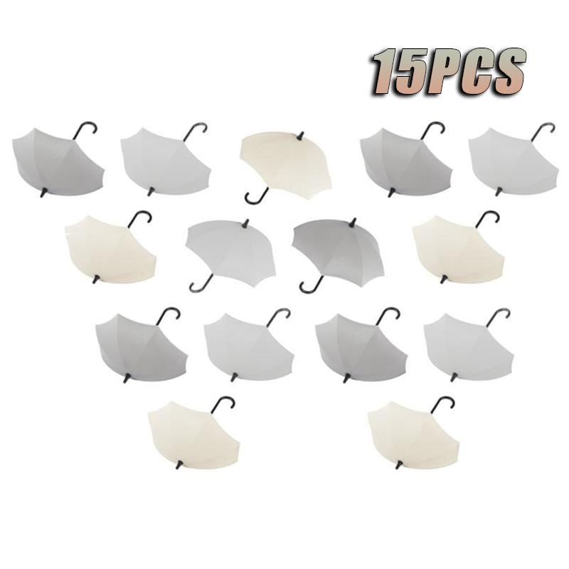Cute Umbrella Shaped Hooks No-Punch Wall Hooks Kitchen Bathroom Coat Rack Key Organizer Hooks Home Storage Shelf Hooks