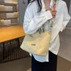 Fashion Versatile Messenger Bag 2025 New Light and Simple Commuter Messenger Bag Women's Canvas Student Class Shoulder Bag