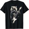 Unisexs Rock Cat Pattern Short Sleeve TShirts Funny 3D Guitar Cat Print Casual T Shirt Outdoor Unisex Unisex Y2k Tops Summer Clothing