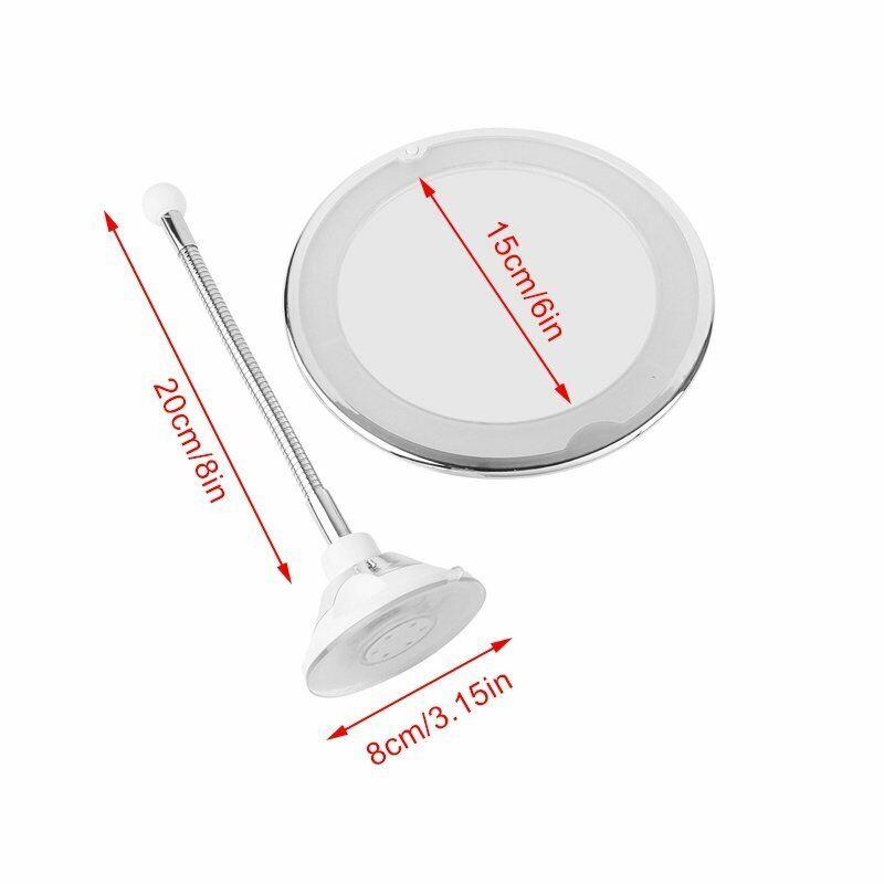 

Косметическое зеркало со светодиодной подсветкой и 10-кратным увеличением Зеркало для макияжа с подсветкой