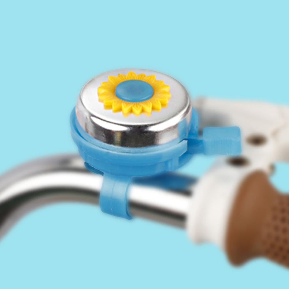 Sunflower Bicycle Bell Classic Bike Horn Loud Crisp Clear Sound Cycling Safety Warning Alarm Aluminum Alloy for Kids Boys Girls