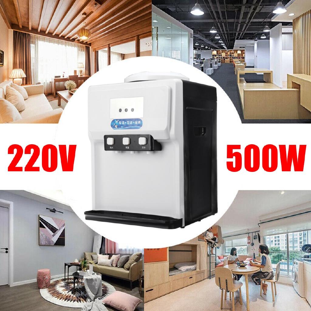 220V Cold And Hot Drink Machine 500W Drink Water Dispenser Desktop Water Holder Heating Cooling Water Fountains Boiler Drinkware Tools