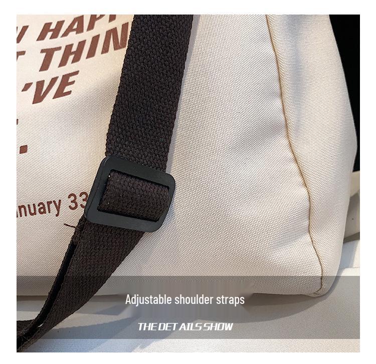 2023 Women's Fashion: Large Capacity Canvas Shoulder Bag - Japanese Style