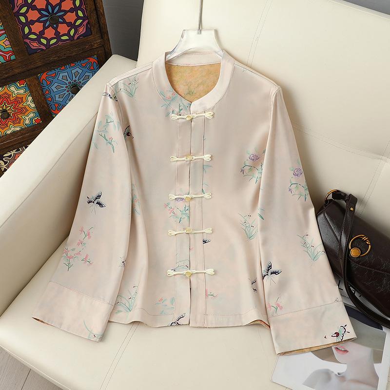 

2026 Spring Women s Retro Tang Suit: Elegant Wide-Leg Pants & Chinese Style Jacket for Middle-Aged and Elderly Ladies. 3XL (Fits 120-135 kg) светло-розовый