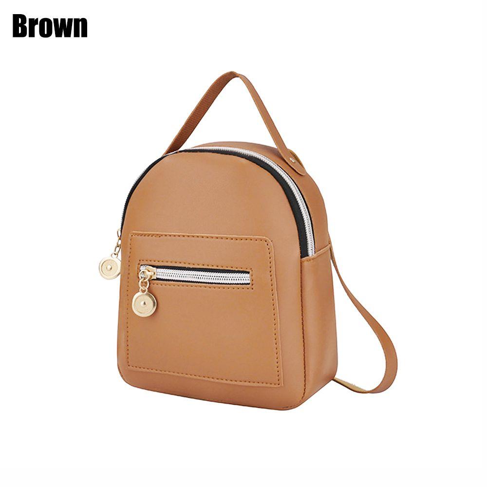 Fashion Business Small Shoulder Bag Mini Backpack Waterproof PU Daypack