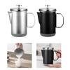 Französische Kaffeemaschine 1000ml Großes Fassungsvermögen mit Filter Kein Kaffeesatz Espressokessel für Zuhause Reise Büro Camping Kaffeebar