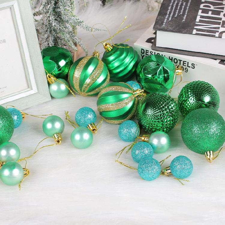 Christmas Tree Pendants Decorative Hanging Christmas Baubles Balls Ornaments Set