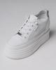 Prima d'Arte 1131 36 Platform Sneakers White Leather