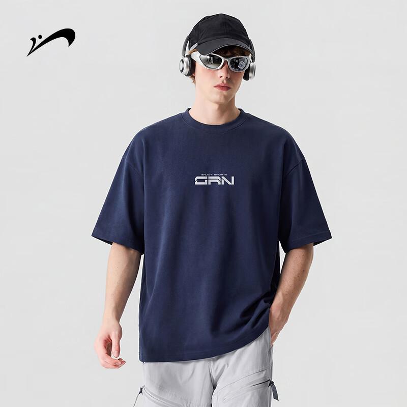 Guirenniao Men s Loose-Fit Pure Cotton Short-Sleeve T-Shirt XL