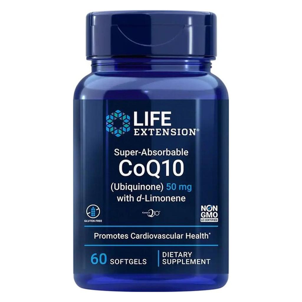 Super-Absorbable CoQ10 (Ubiquinone) with d-Limonene, 100mg - 60 softgels