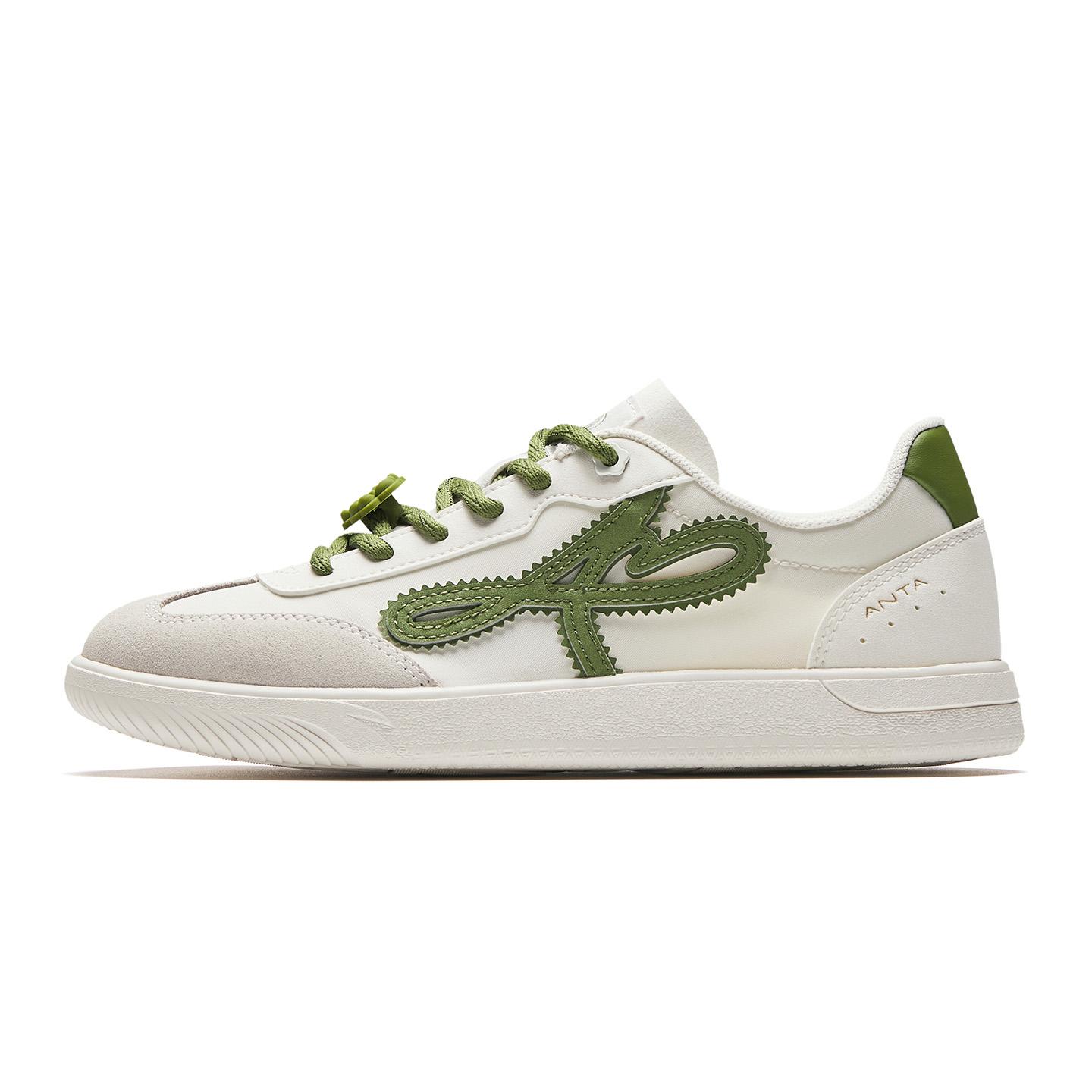 

Anta Ballet Style Training Casual Shoes Summer 2026 Kids Sneakers White Green 922628039-1 35.5