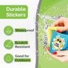 Premium Printable Vinyl Sticker Paper for Inkjet Printer - 34 Sheets Self-Adhesive Sheets Matte White Waterproof, Dries Quickly Vivid Colors, Holds