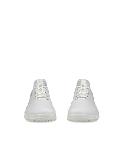 ECCO Men's Biom C4 Waterproof Lace-Up Golf Shoes, White/Mazarine Blue, Size 25.5 Cm, 3E
