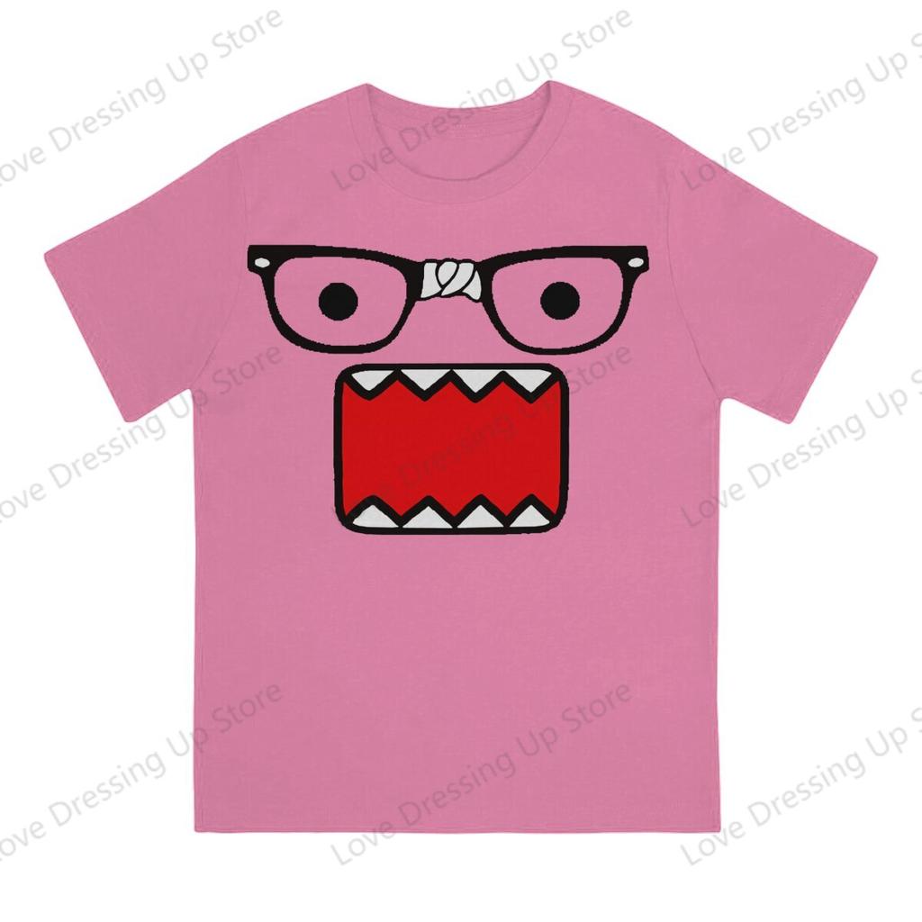 חולצת טי מצחיקה עם הדפס דומו קון שרוול קצר גברים נשים רב-תכליתית חולצות זוגיות