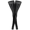 Plus Size Faux Leather Boots Leg Warmers Women Sexy Footless Thigh High Stockings Pole Dance Nightclub Party Socks