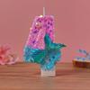 Handmade Ocean Mermaid Pearl Candle Numbers - Birthday Cake Decoration for Girl's First Birthday