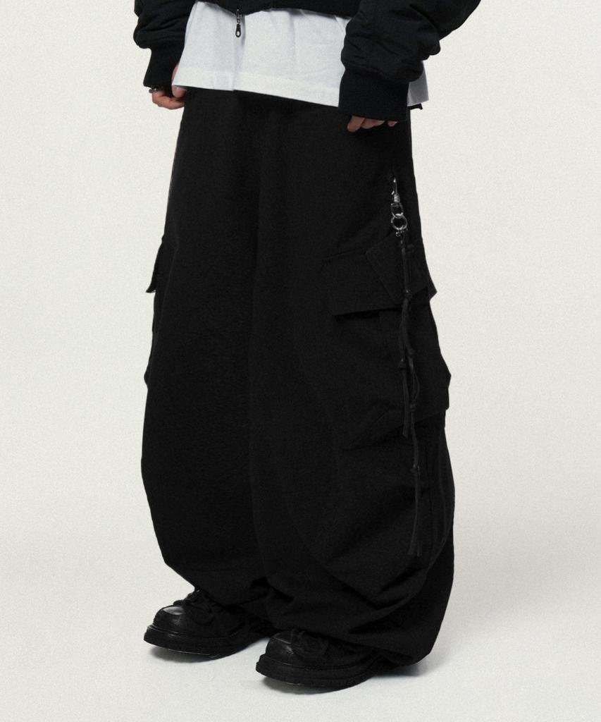IDWS Andy Twill Balloon Cargo Pants Black
