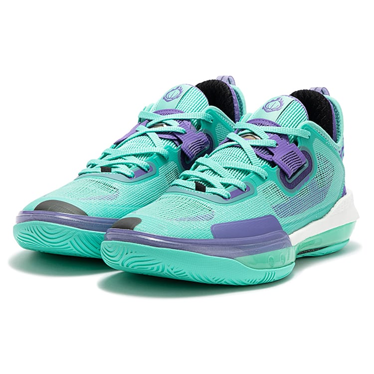 361 Supernova 1.0 Pro Basketball Shoes Men's Low Top Jade Green/Ultraviolet 672321107F-2
