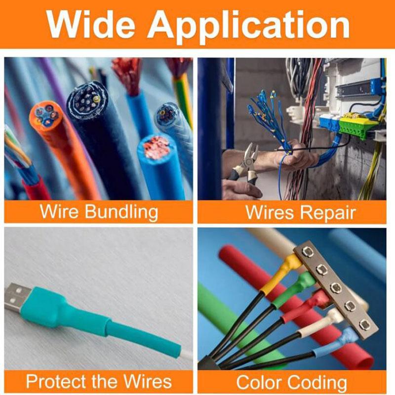 Heat Shrink wrapped Shrinking Insulation Sleeving Thermal Casing Car Electrical Cable Shrink Tube Tube Kit