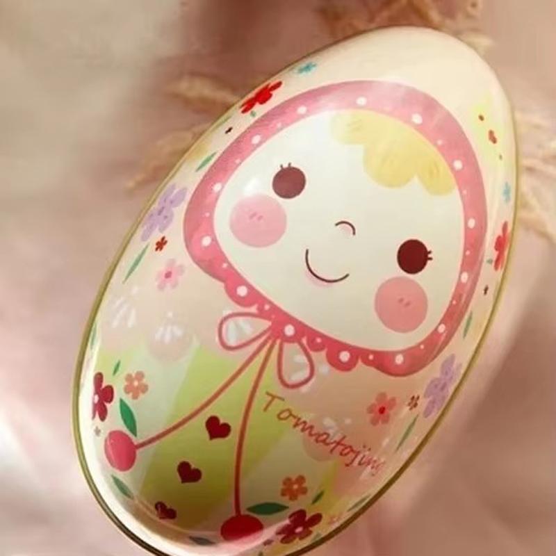 

Cartoon Candy Metal Packaging Boxes Wedding Party Gift Organizer Iron Boxes 6 PCS/Lot Cute Easter Egg Tinplate Storage Box S about 6x6x8cm