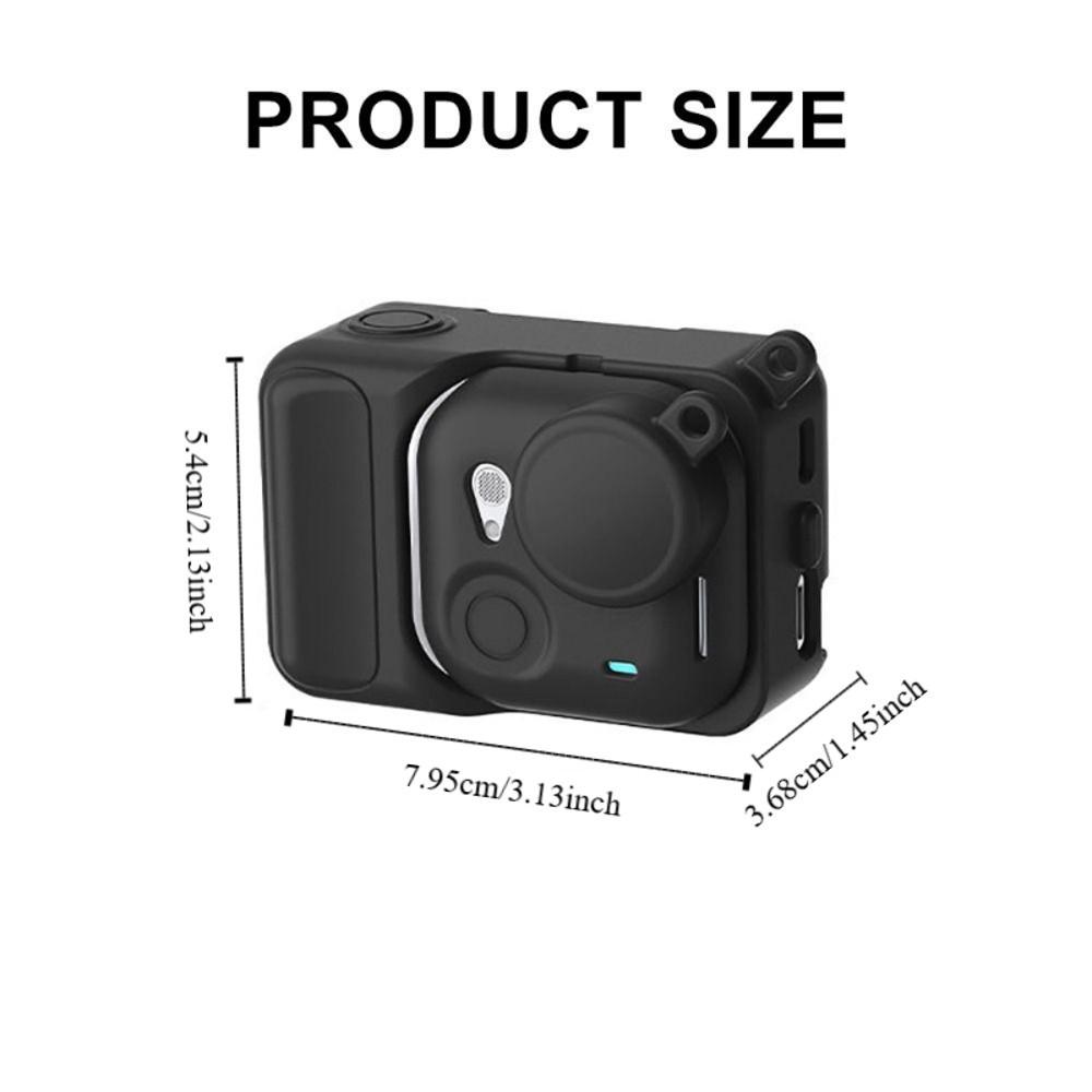 with Lens Cap & Strap Silicone Case Shockproof Anti-Loss Action Camera Protective Cover Anti Scratch for Insta360 GO Ultra
