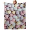 Mini Eggs Throw Blanket Portable Lightweight Blanket for Travel Camping