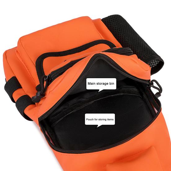 Chest Sling Bag Waterproof Nylon Portable Large Capacity Outdoor Travel Camping Fishing Sports Running Crossbody Bag Single Shoulder Pouch
