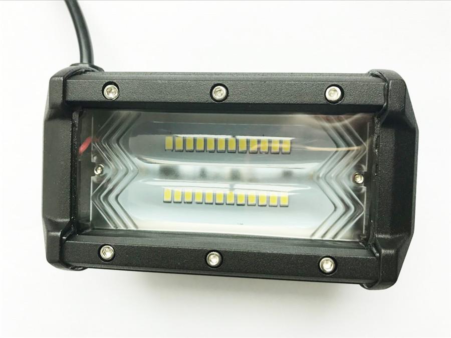 1Pcs 4D 5" 72W Car LED Work Light Spot Lamp For Car Truck SUV OffRoad Pickup ATV