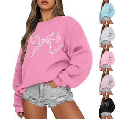 Sudadera Colorblock de Mujer Manga Larga Cuello Redondo Casual Cómoda Sudadera Ligera Suelta para Mujer