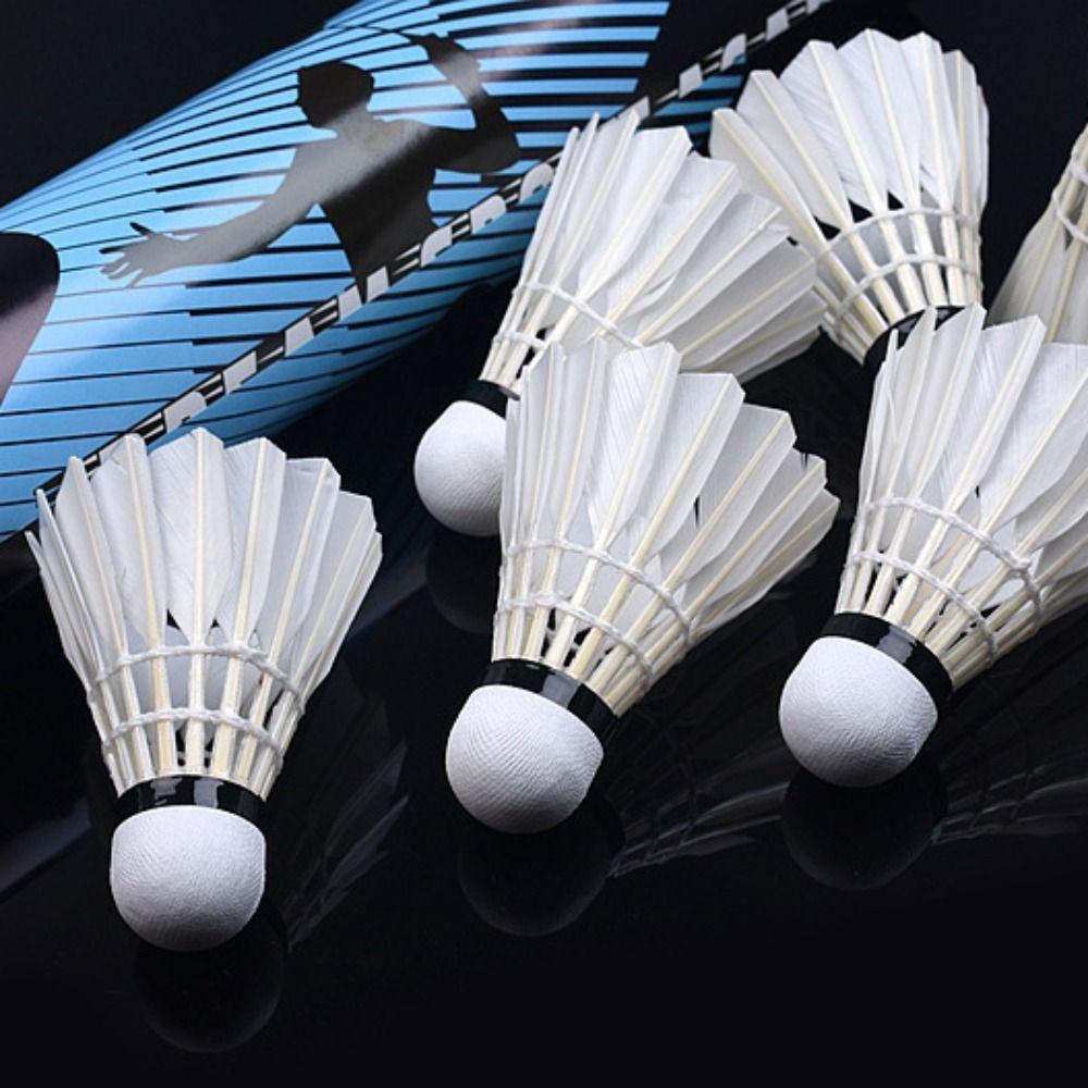 

12PCS High Elasticity Training Badminton Balls Shuttlecock Training Ball Office Workers 12pcs