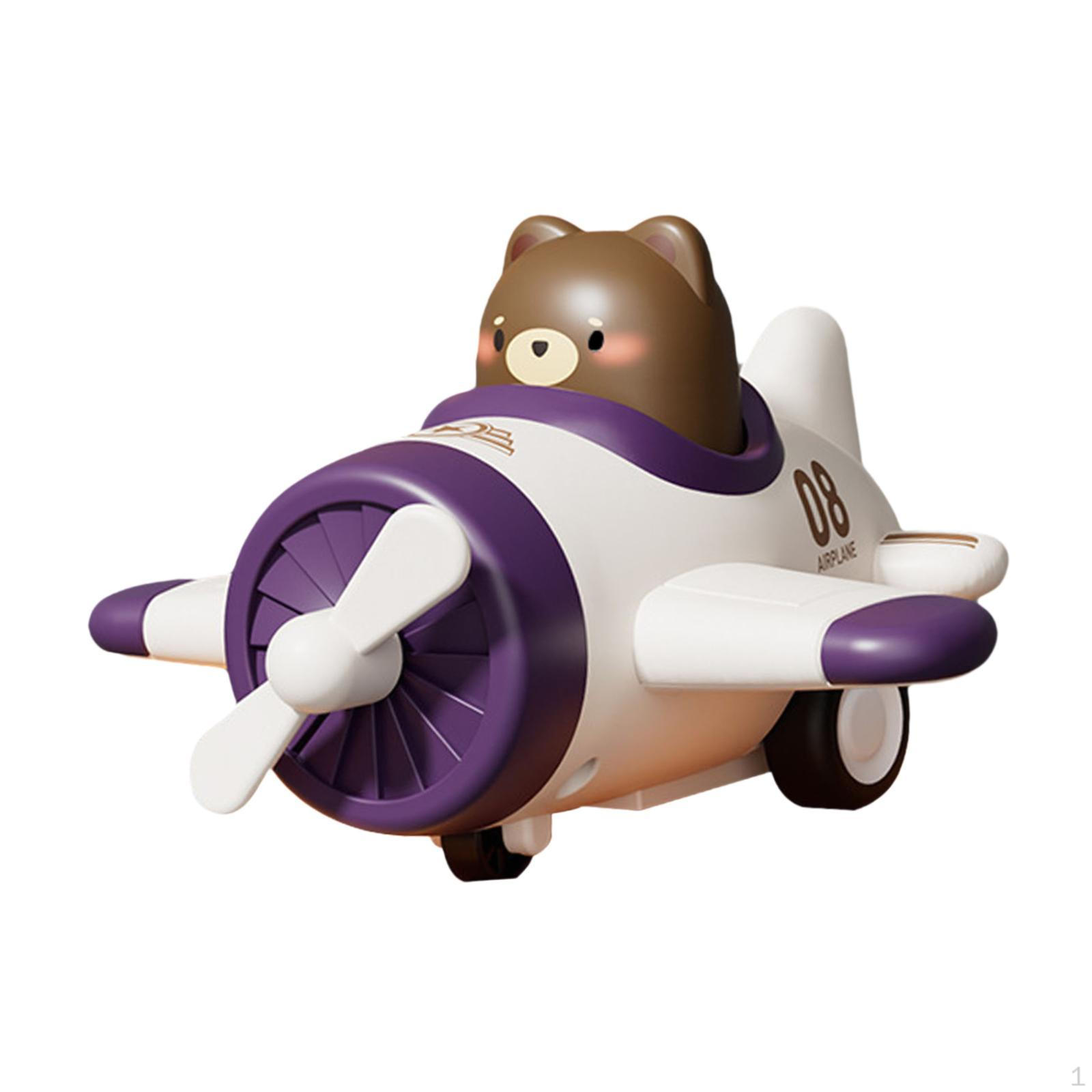 

Игрушечный самолет с фрикционным механизмом, дизайн пресс-типа для малышей белый