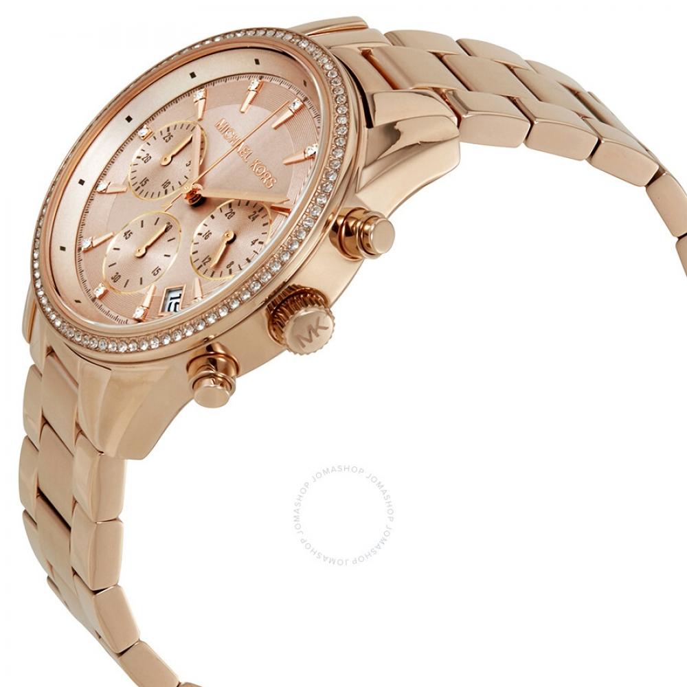 Michael Kors Ritz Rose Dial Ladies Watch Mk6357