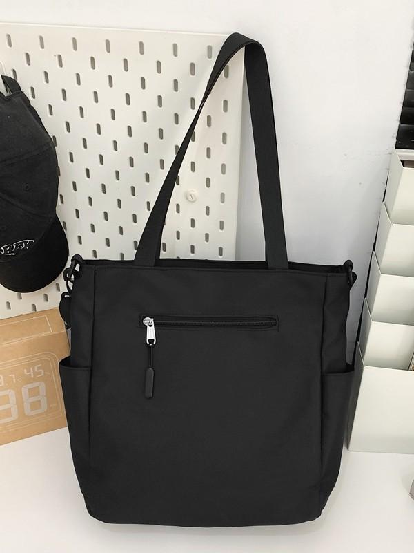 Streetwear Canvas Shoulder Bag For Men With Multiple Pockets For Daily Use