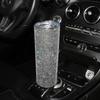 500ml Diamond Crystal Car Bottle Stainless Steel Water Bottle Bling Rhinestones Vacuum Flasks Coffee Cup Tumbler Car Accessories
