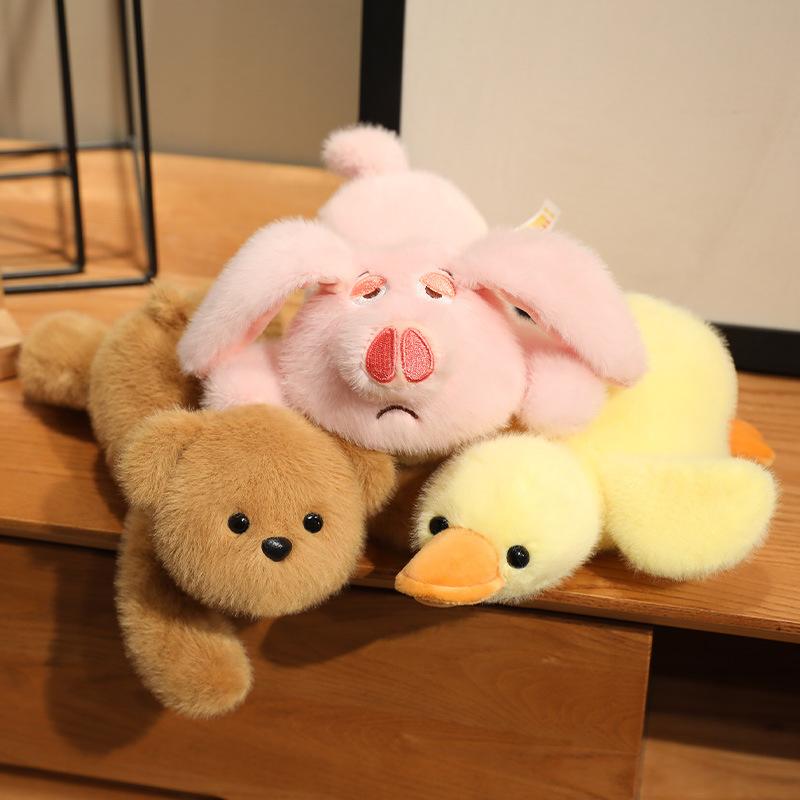 Păpușă Drăguță Animal Pui Vulpe Păpușă Jucărie de Pluș Urs Păpușă Rață Păpușă de Mângâiere pentru Copii