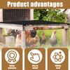 Outdoor Chicken Run Cover Waterproof Chicken House Cover with S Hook Poultry Breeding Cage Sunshade Dust Cover for Farms Using