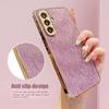 Girl Fashion Glitter Pink Phone Case For Samsung Galaxy A06 A14 A15 A16 A24 A25 A26 Soft Bumper Bling Hard Back Cover Funda