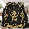 Moon Witch of the Moth digital-printed polyester Bedroom velvet flannel soft sofa cover blanket Fleece cover blankets for beds