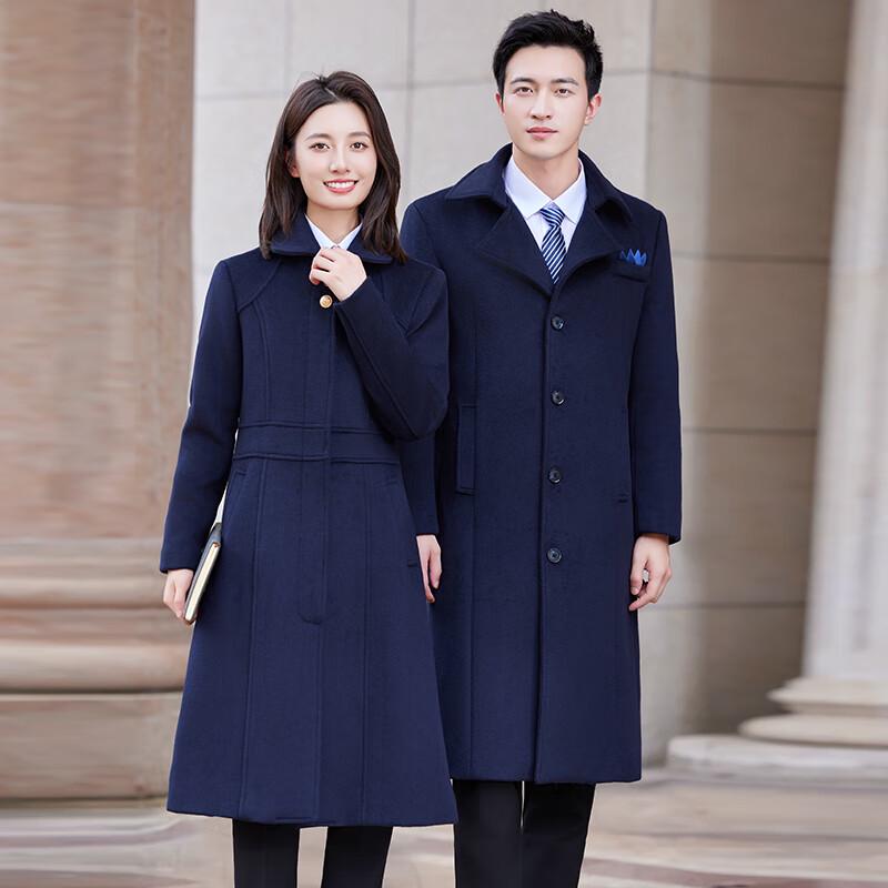 Troloman Unisex Business Wool Blend Padded Coat