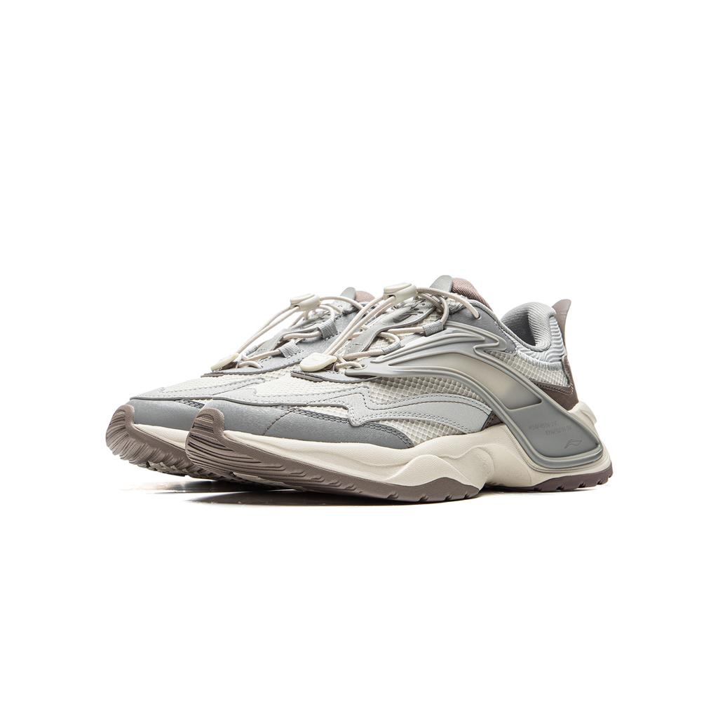 Li Ning Kids Sports Lifestyle Series Synthetic Leather Comfortable Fashion Non-Slip Wear-Resistant Low-Top Casual Shoes Kids Casual Shoes YKCU188-1