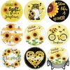8Pcs Diamond Paint Cup Mat Kit with Holder Sunflower/Fruits Round 5D Diamond Art Cup Pad DIY Diamond Mug Mat for Home Decor Gift