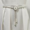 Korean Version, Pearl Waist Chain, Women's Belt, Fashionable, Dress Decoration, Rhinestone Beads, Flowers, Elegant and Versatile